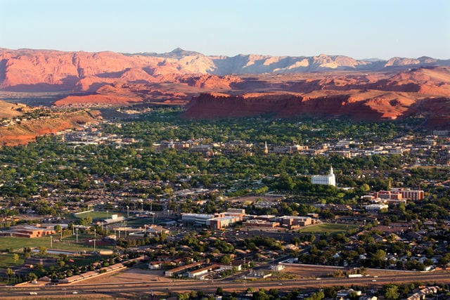 St. George, Utah community and red-rock scenery